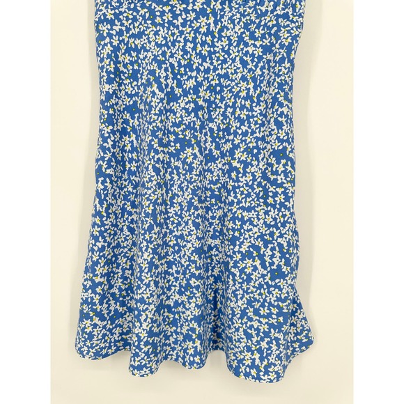 ZARA Floral Print Mini Dress V-Neck Spaghetti Strap Smocked Sundress - Picture 7 of 13